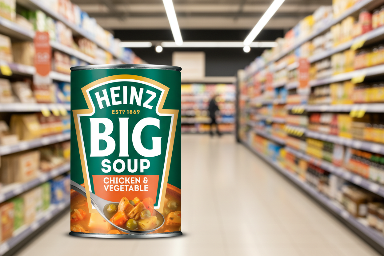 12 x Heinz Big Soup Chick/Veg 400G