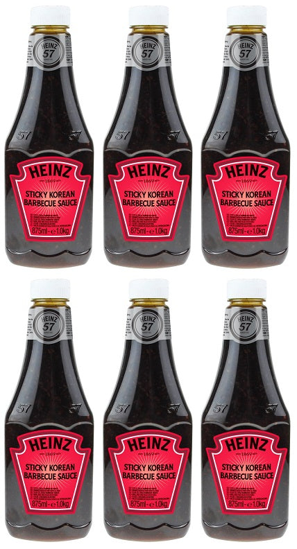 6 x Heinz Sticky Korean Barbecue Sauce 1.0Kg