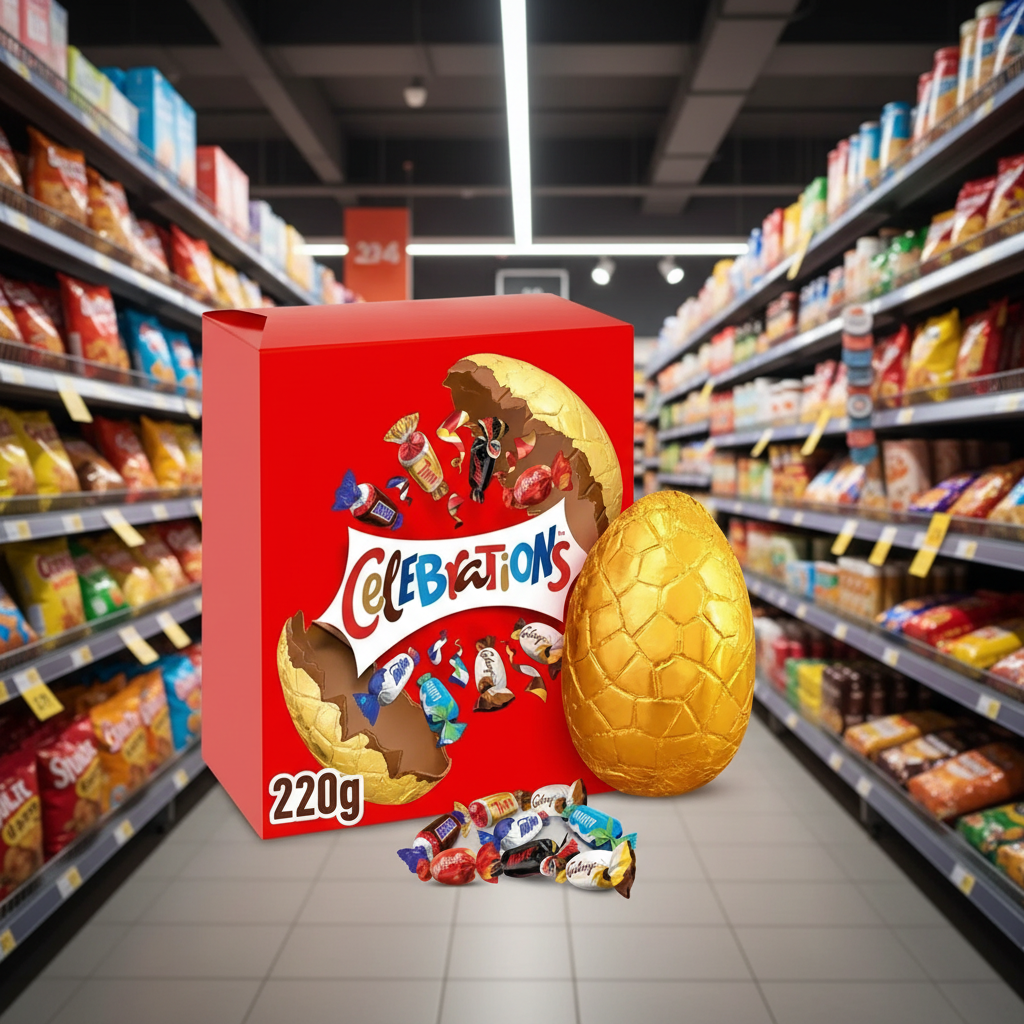 4 x Celebrations Chocolate Large Easter Egg - 220GM