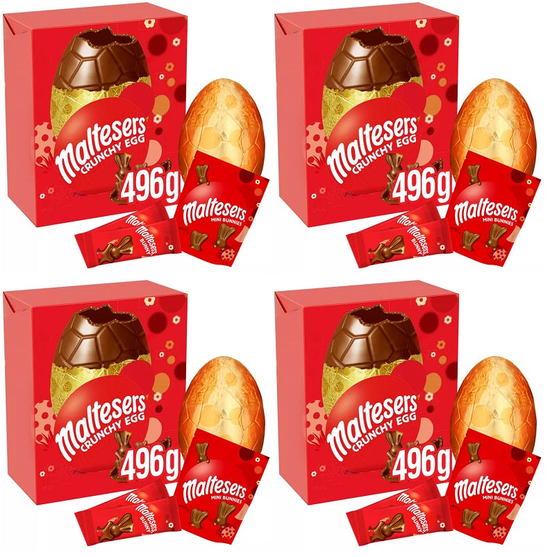 4 x Maltesers Chocolate Bunny Giant Easter Egg - 496GM