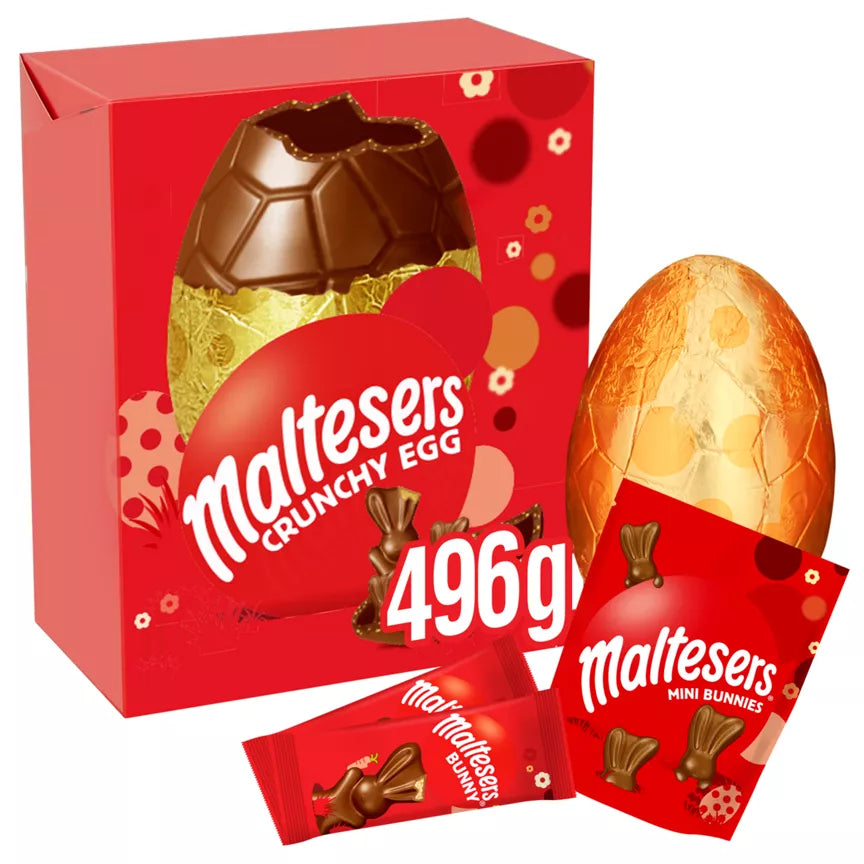 4 x Maltesers Chocolate Bunny Giant Easter Egg - 496GM