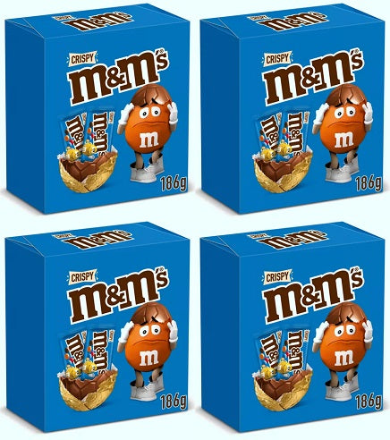 4 x M&m's Crispy Milk Chocolate Large Easter Egg - 186GM