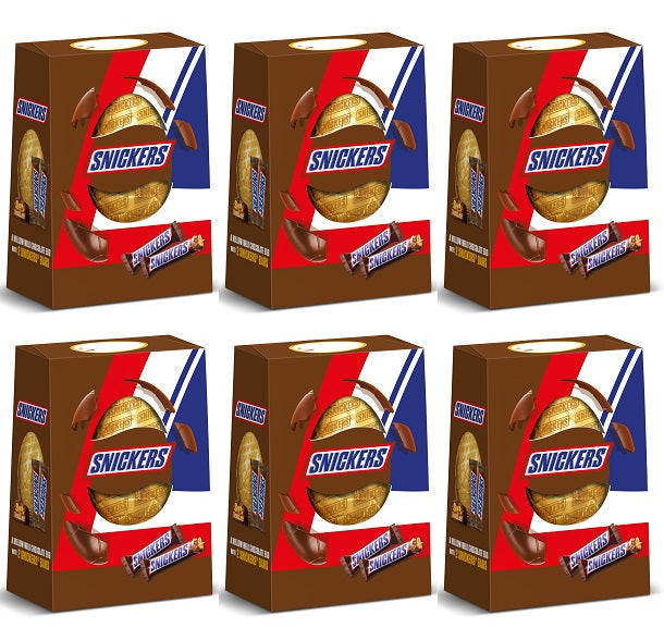 6 X Snickers Extra Large Easter Egg - 216Gm