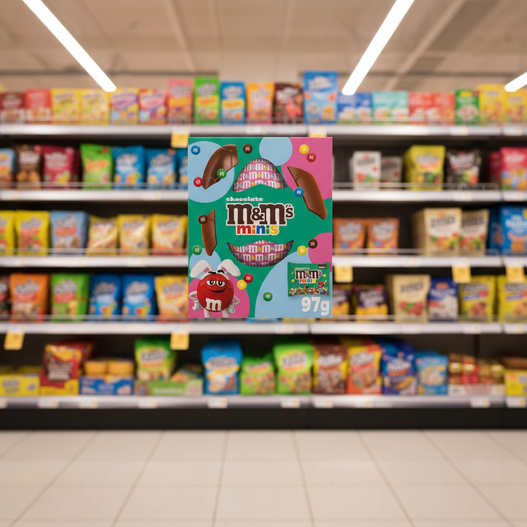 9 X M&M Minis Medium Easter Egg - 97Gm