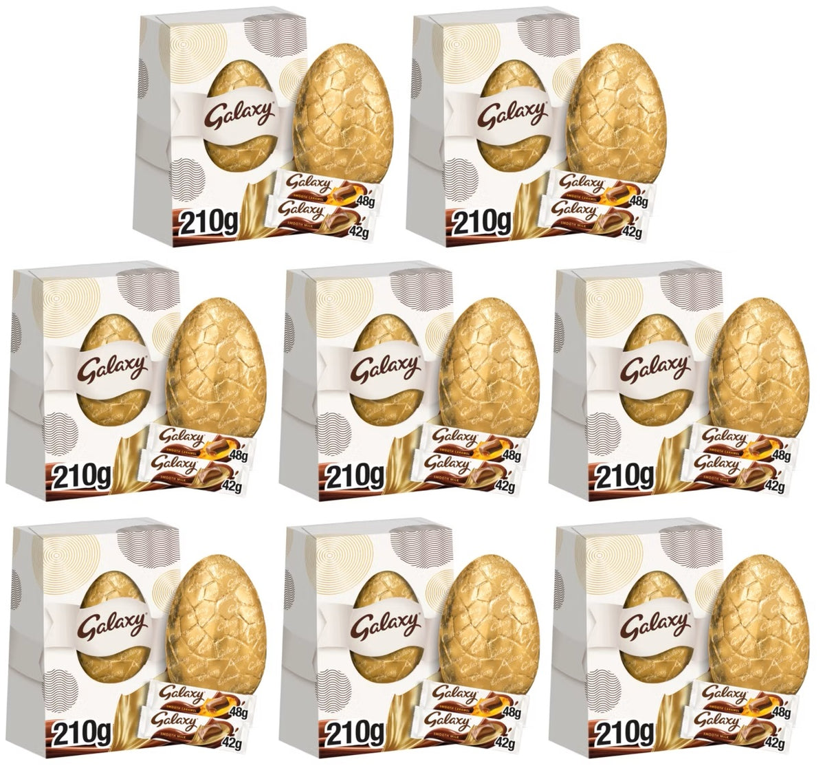 6 X Galaxy Easter Indulgence Extra Large Egg - 210Gm