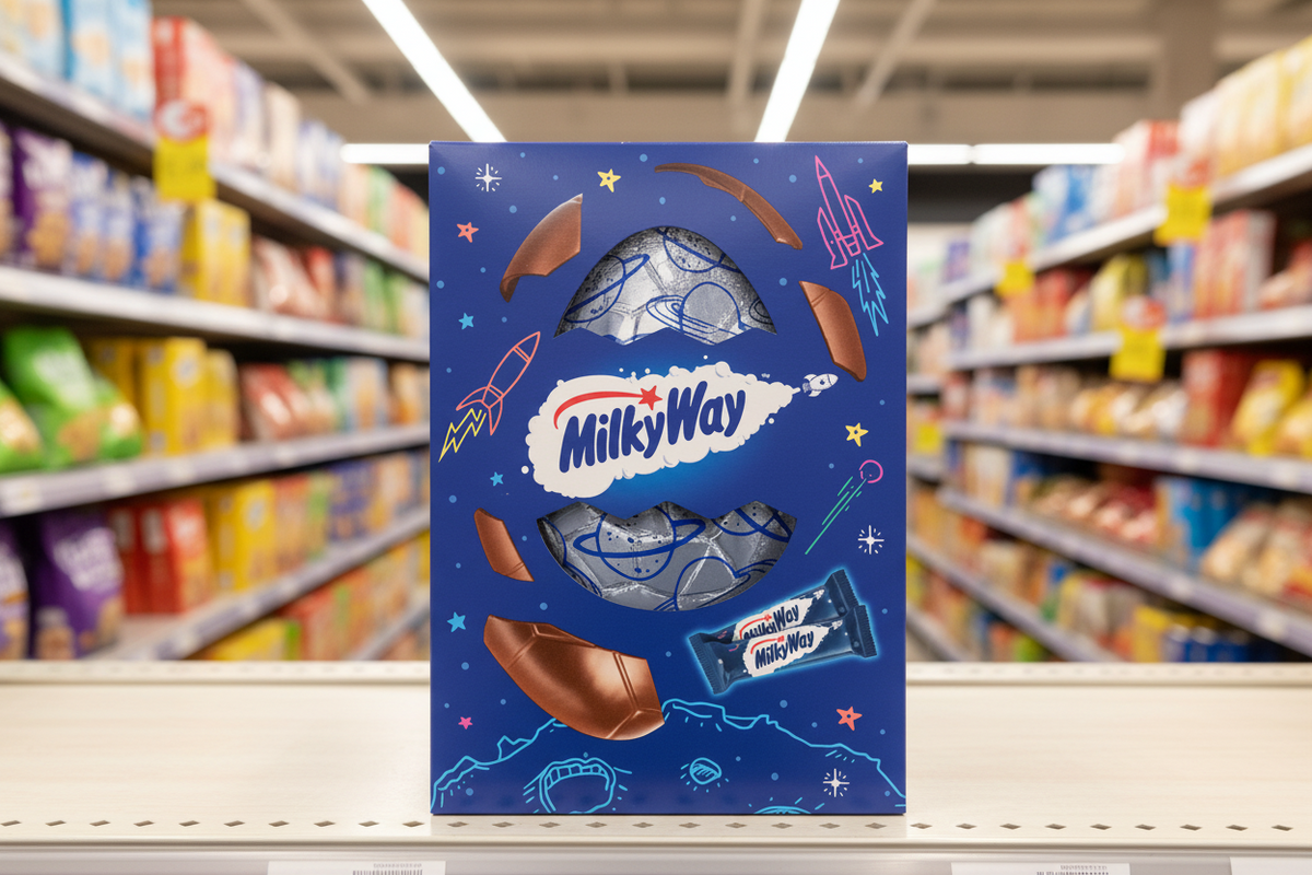 6 X Milky Way Large Egg - 163Gm