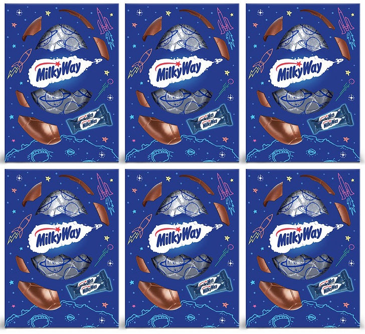 6 X Milky Way Large Egg - 163Gm