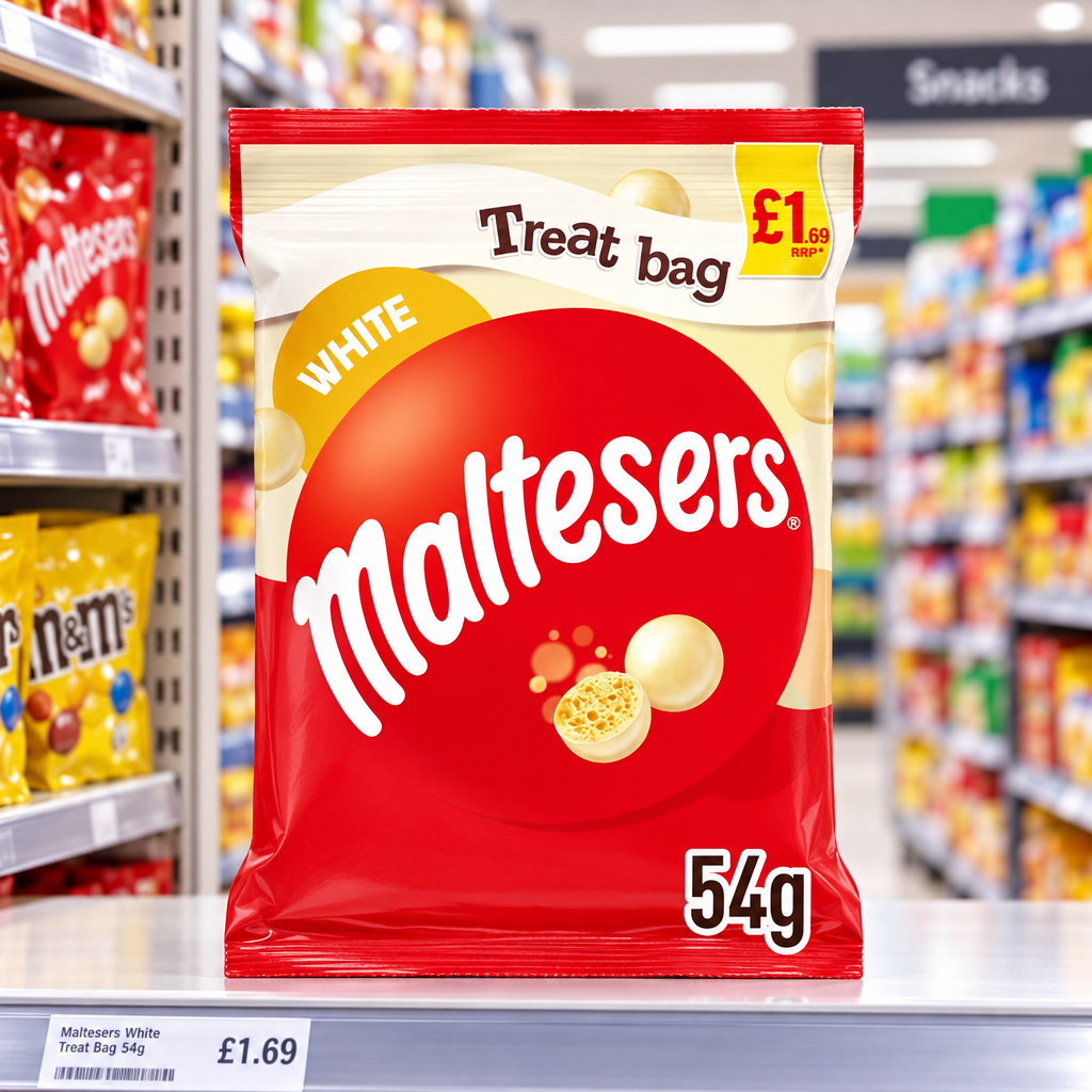 18 X Maltesers White Chocolate Treat Bag - 54Gm