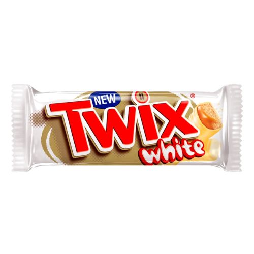 30 X Twix White Chocolate Biscuit Twin Bars - 46Gm