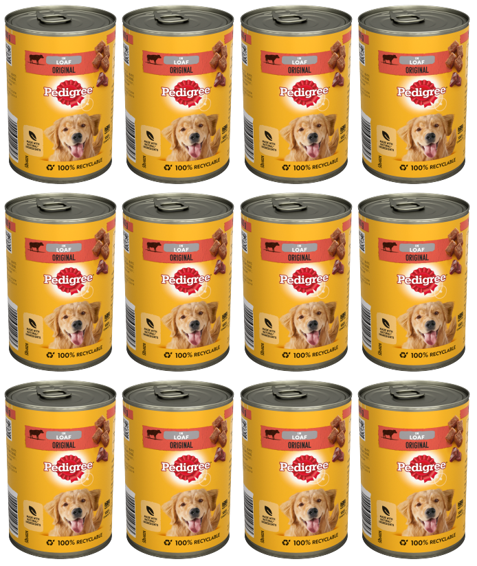 12 x Pedigree Original Loaf 400Gm