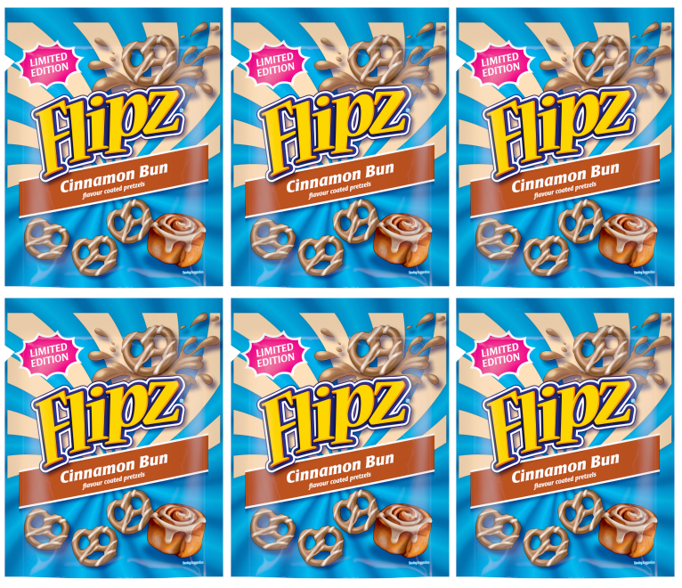 6 x Flipz Cinnamon Bun - 90GM