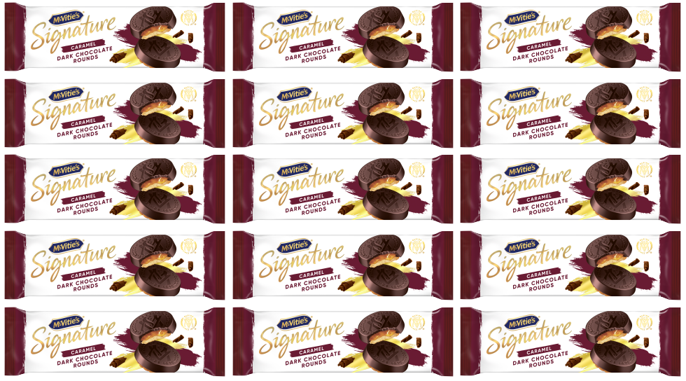 15 x Mcvities Singature Dark Chocolate Rounds - 109GM