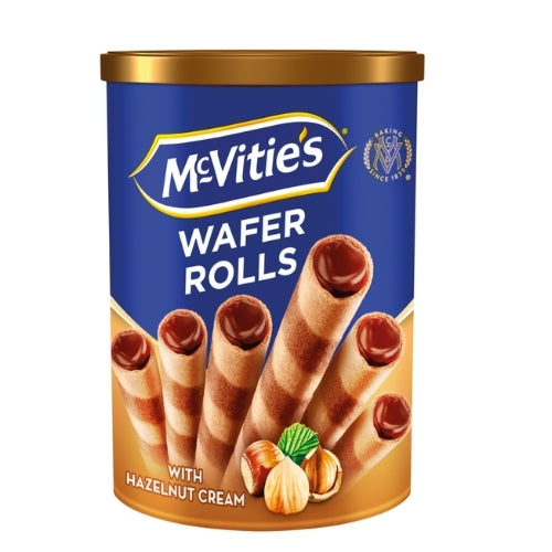 12 X Mcvities Hazelnut Wafer Rolls Pouch - 170Gm