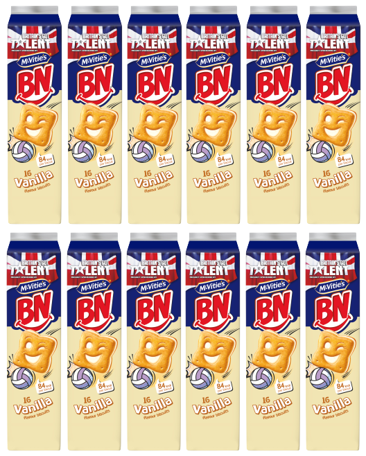 12 X Mcvities Bn Vanilla Tower Pack 285GM