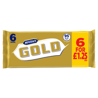 Mcvities Gold Bar 6Pk 110Gm