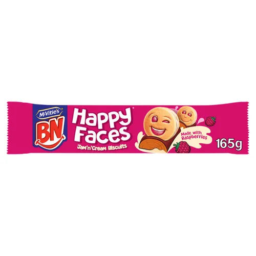 24 x Mcvities Happy Faces Jam & Cream - 165GM