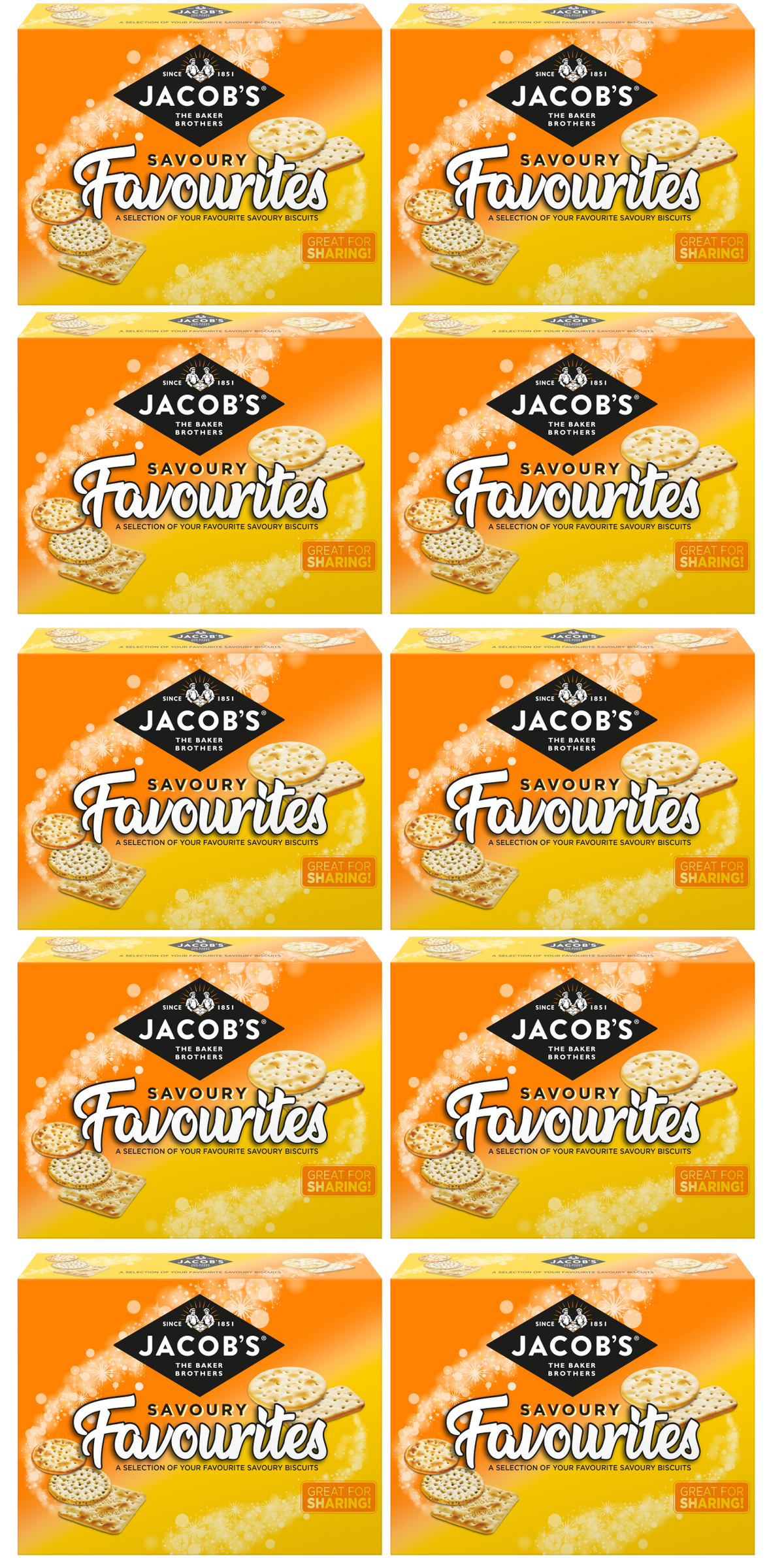 10 X Jacobs Savoury Favourites - 200Gm