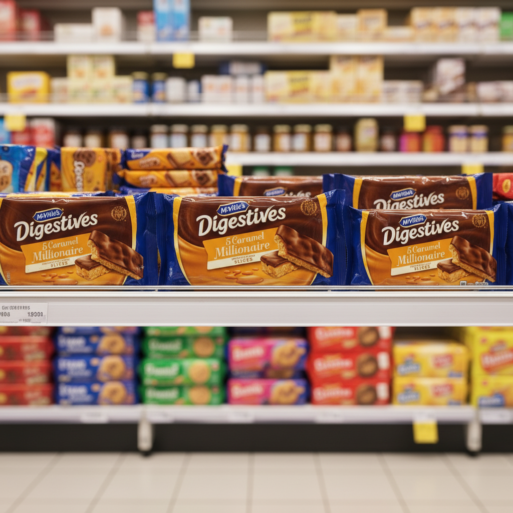 10 x Digestive Caramel Slices Snacksize 5pk - 109.9GM