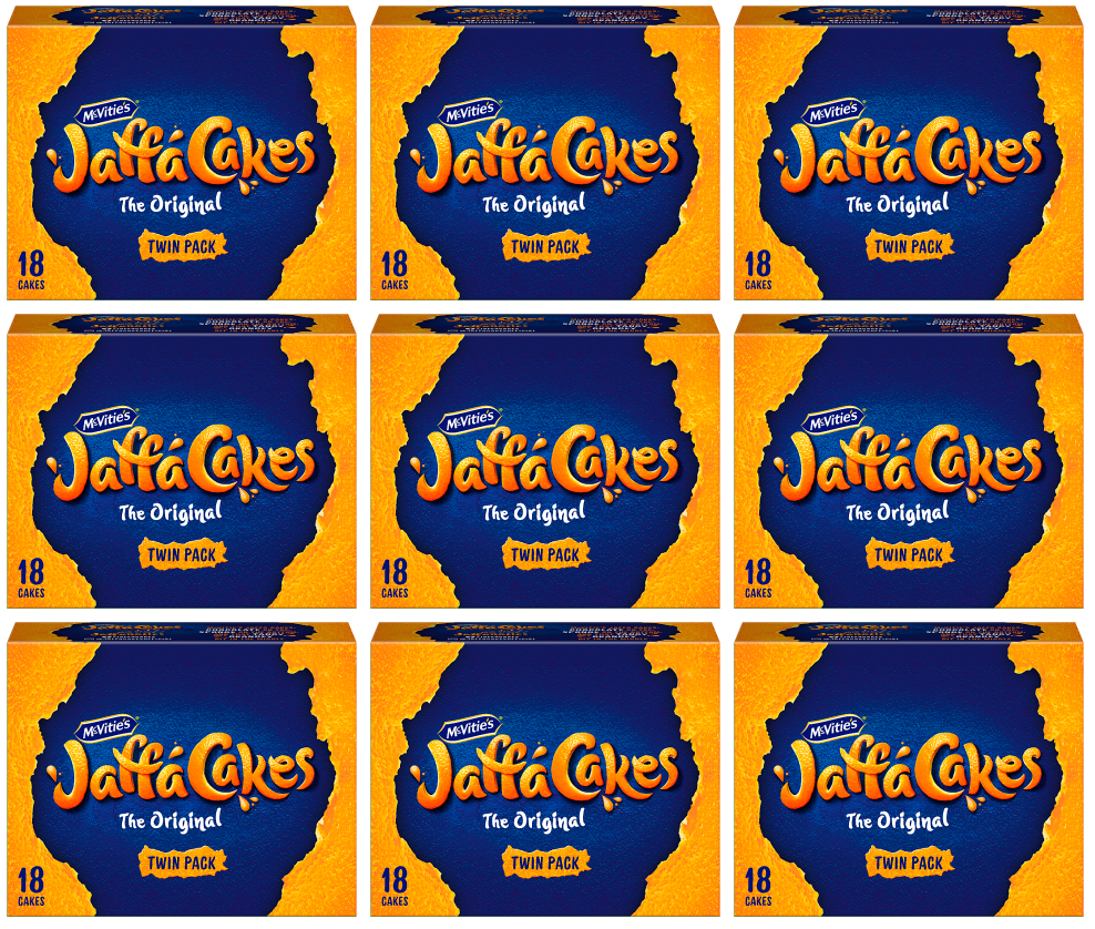 9 x Mcvities Jaffa Cakes Twinpack 2X9Pk