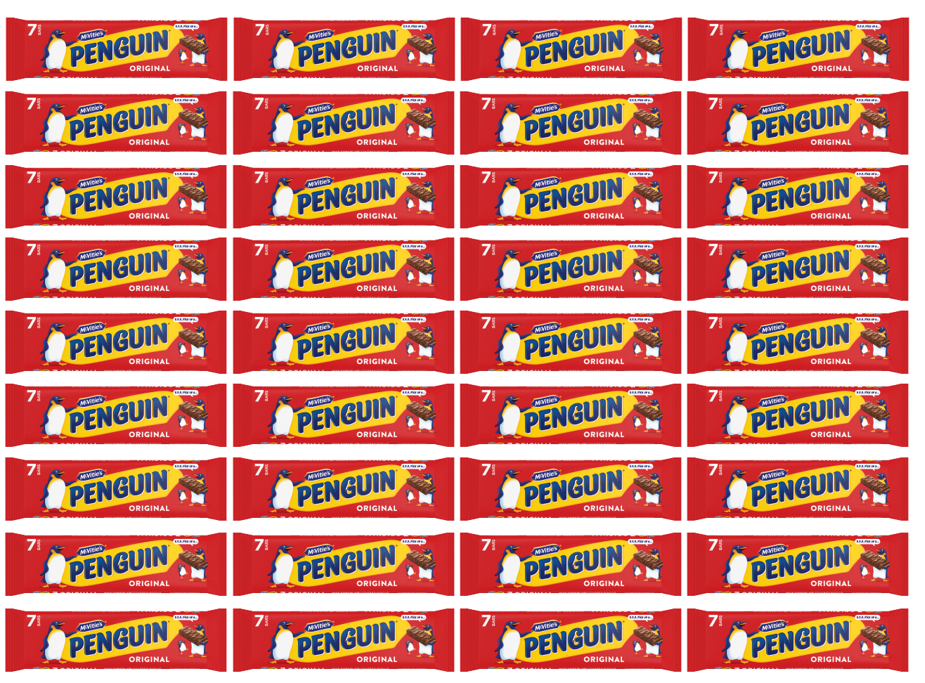 36 x Mcvitie'S Penguin Milk 7Pk