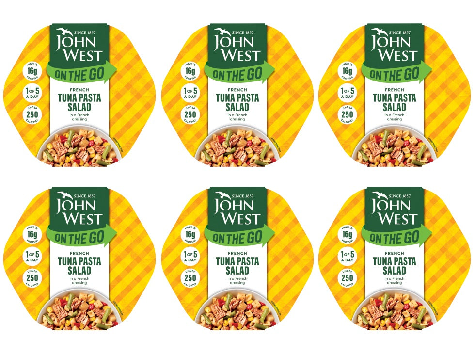 6 x John West Tuna Lunch On The Go French 220G.