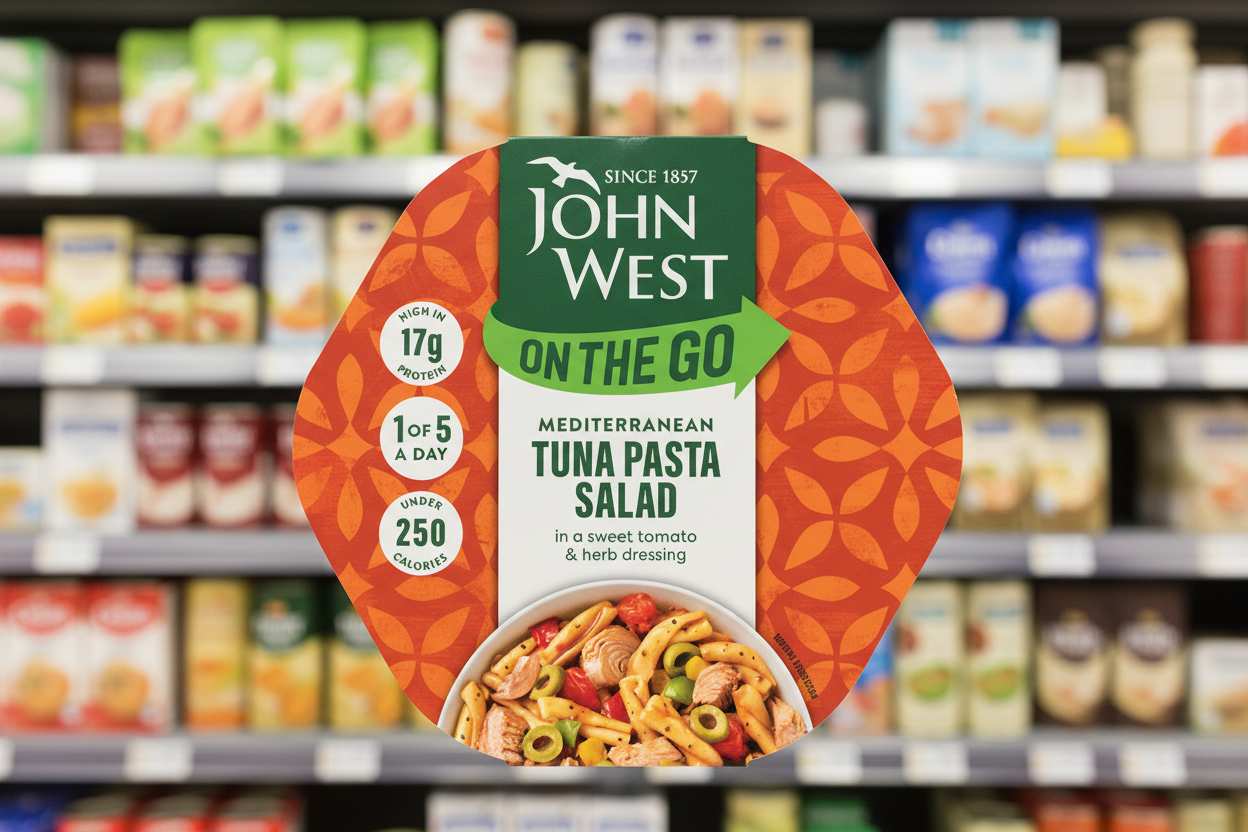 6 x John West Tuna Lunch On The Go Mediterranean 220Gm