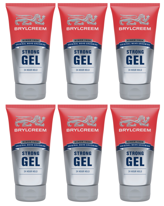 6 x Brylcreem Gel Strong 150Ml