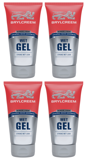 4 x Brylcreem Gel Wet Look 150Ml