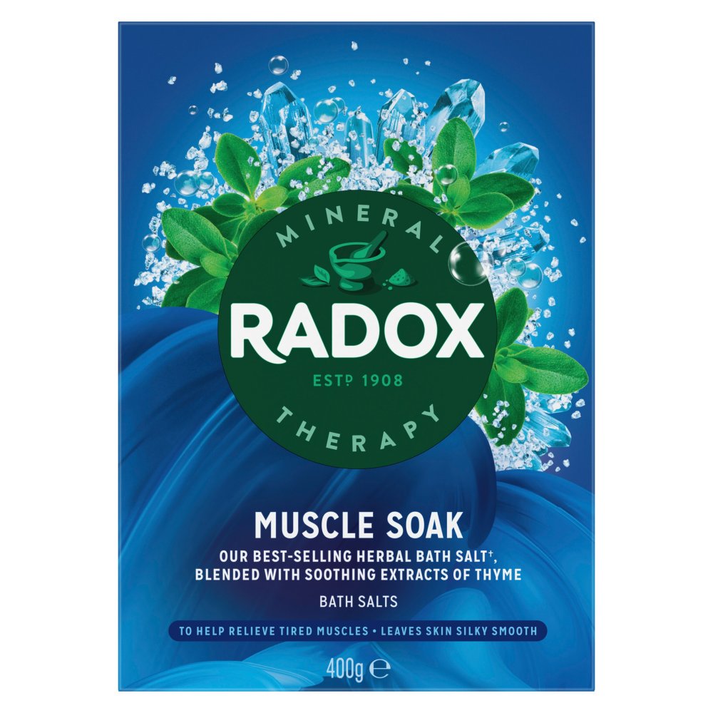 6 x Radox Mineral Therapy Bath Salts Muscle Soak 400 G