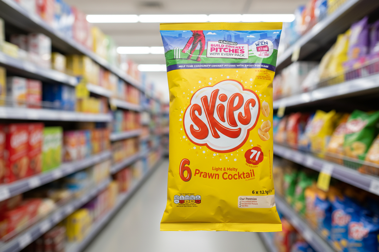 20 x Kp Skips Prawn Cocktail 6Pk - 6X13.1Gm