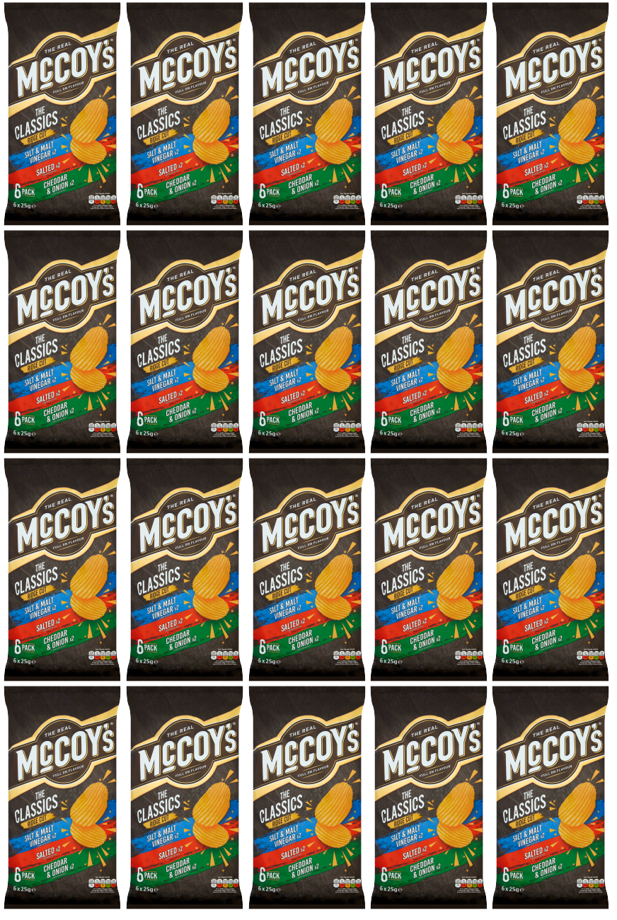 20 x Mccoys Classic 6 Pack - 6X25Gm