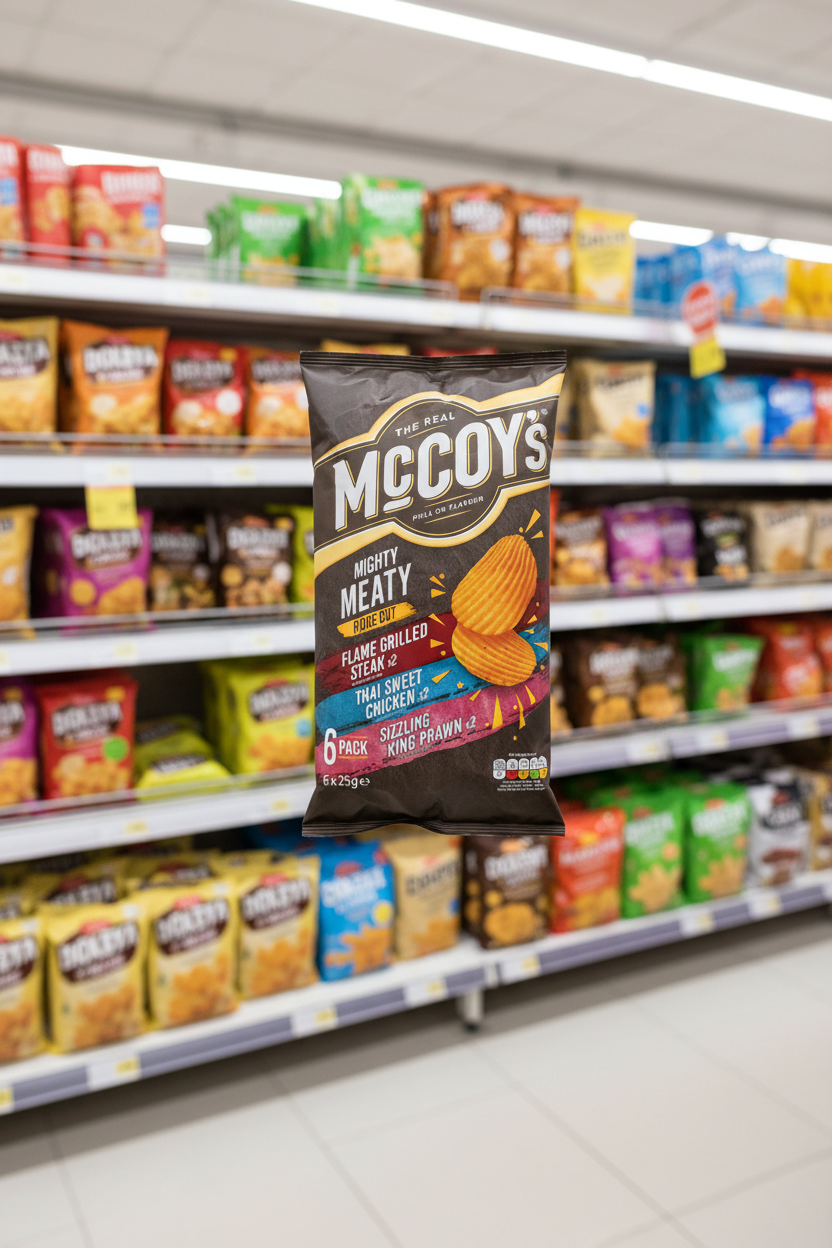 20 x Mccoys Mighty Meaty 6 Pack - 6X25Gm