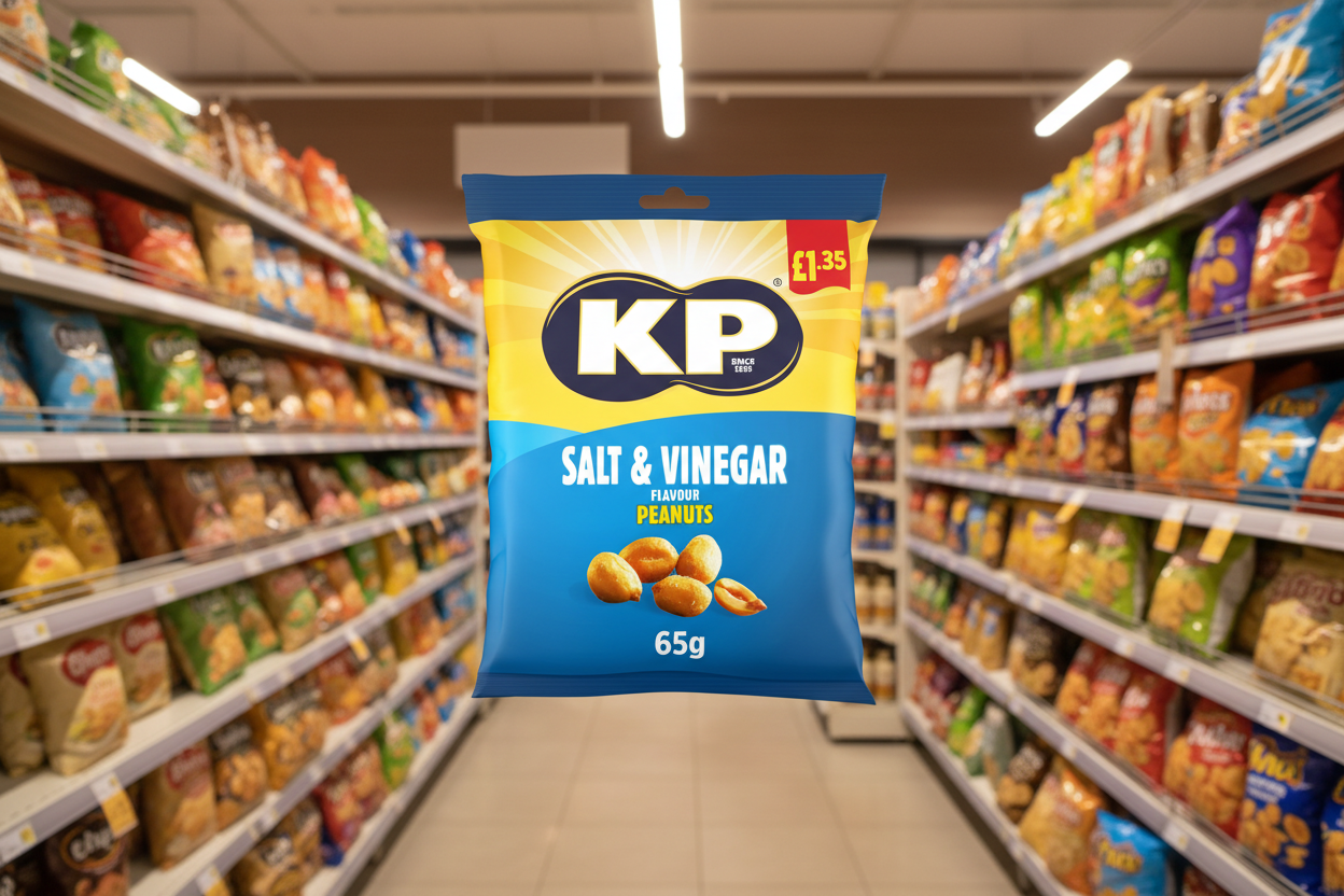 16 X Kp Salt & Vinegar Peanuts - 65Gm