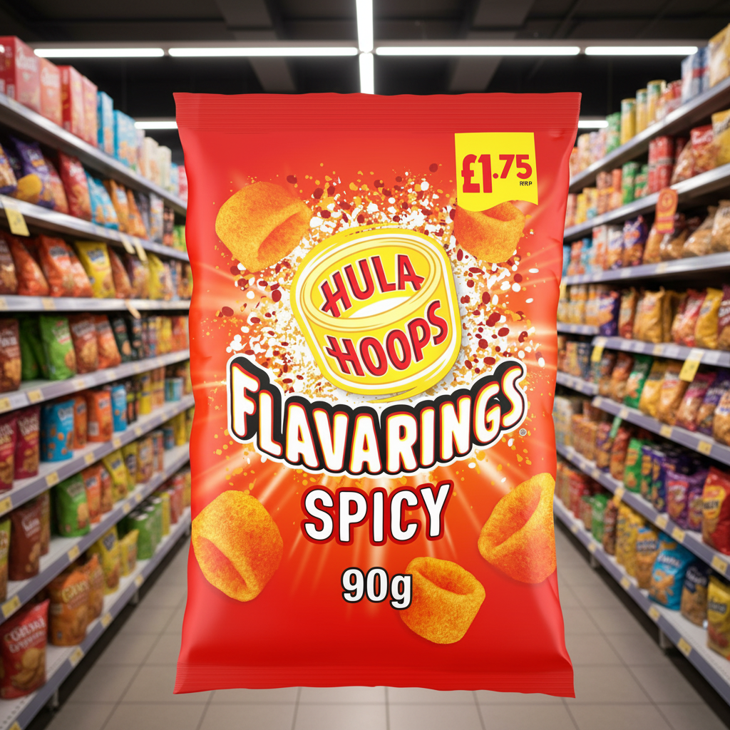 8 X Hula Hoops Flavarings Spicy - 90Gm
