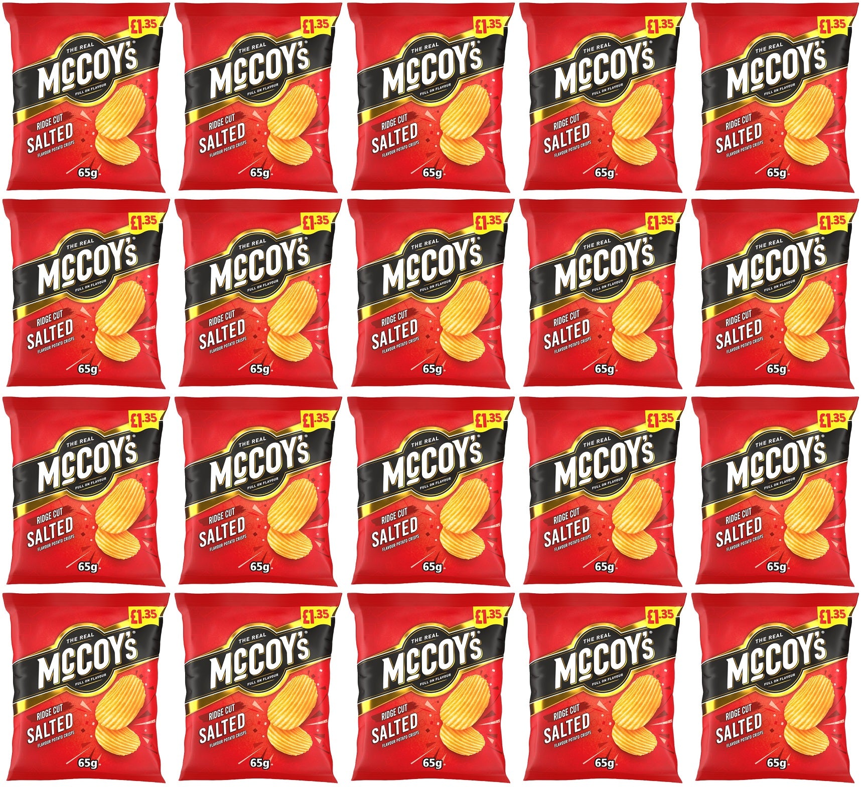 20 X Mccoys Salted - 65Gm