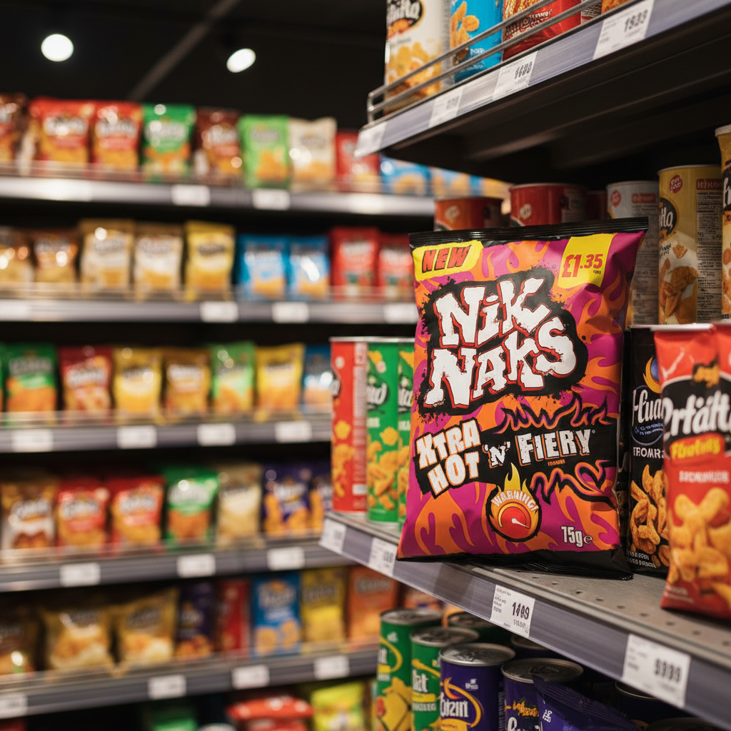 20 X Kp Nik Naks Xtra Hot N Fiery - 75Gm