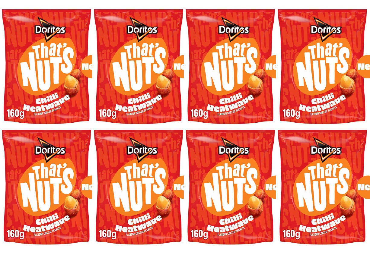 8 x Thats Nuts Doritos Chilli Heatwave  - 160GM