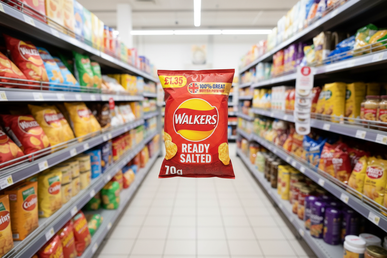 18 x Walkers Ready Salted - 70GM