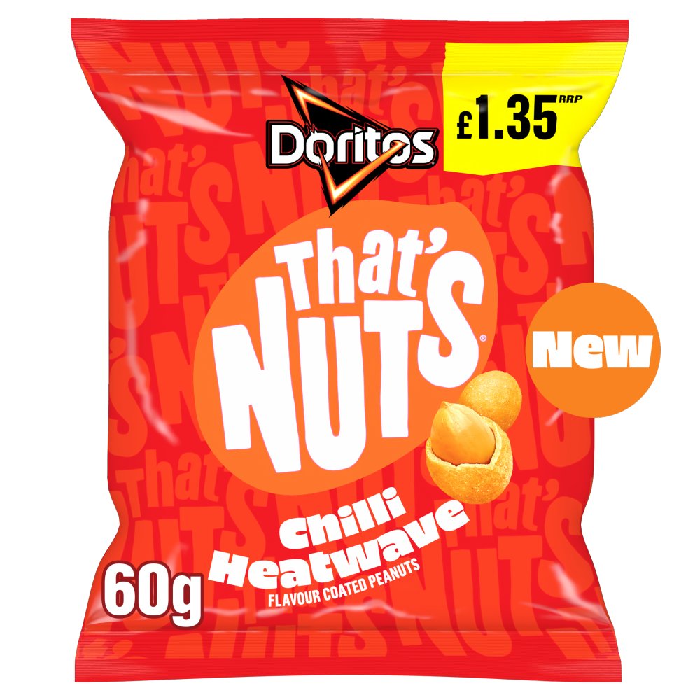 16 X Thats Nuts Doritos Chilli Heatwave - 60Gm