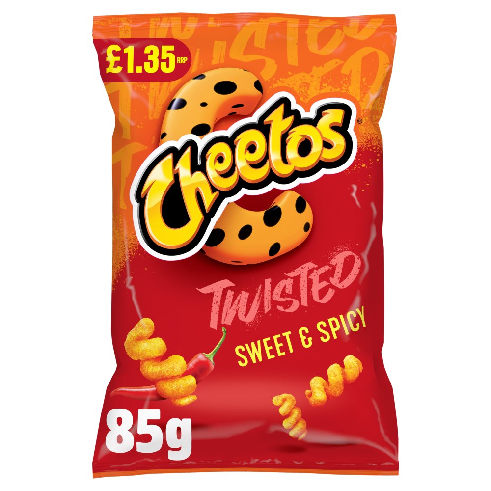 12 X Cheetos Twisted Sweet & Spicy - 85Gm