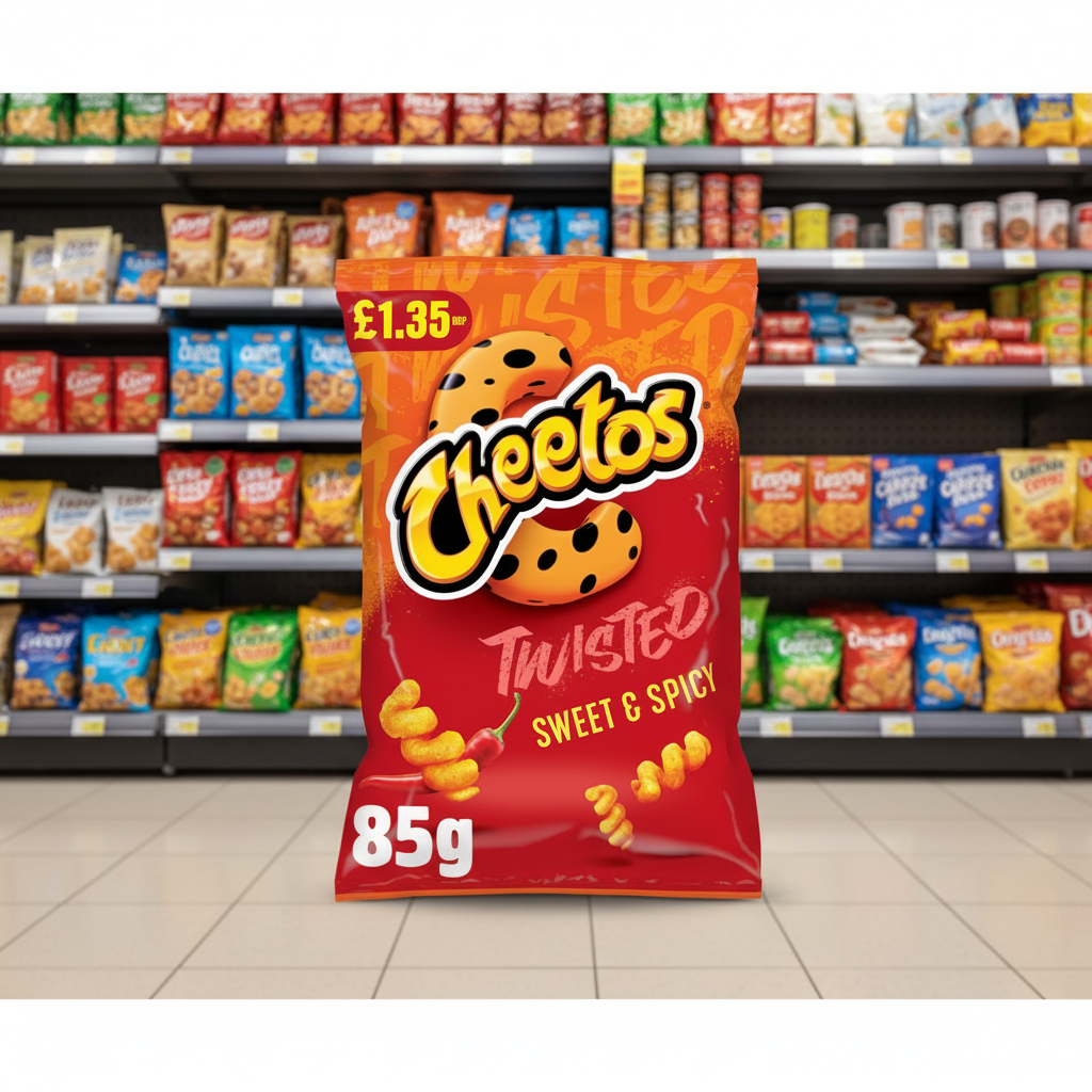 12 X Cheetos Twisted Sweet & Spicy - 85Gm