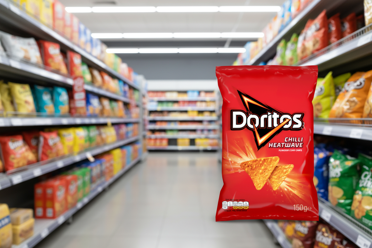 12 x Doritos Chilli Heatwave Large Bag 140Gm