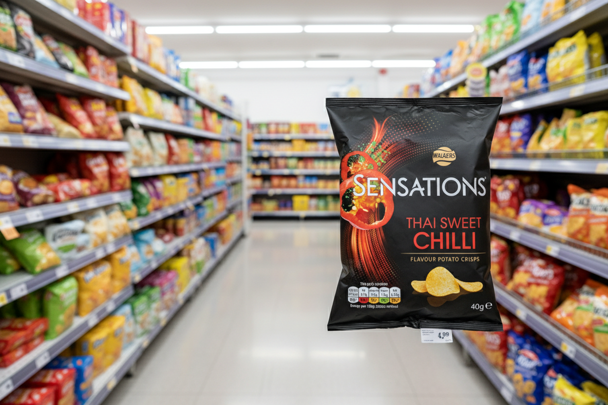 32 x Walkers Sensations Thai Sweet Chilli 40Gm