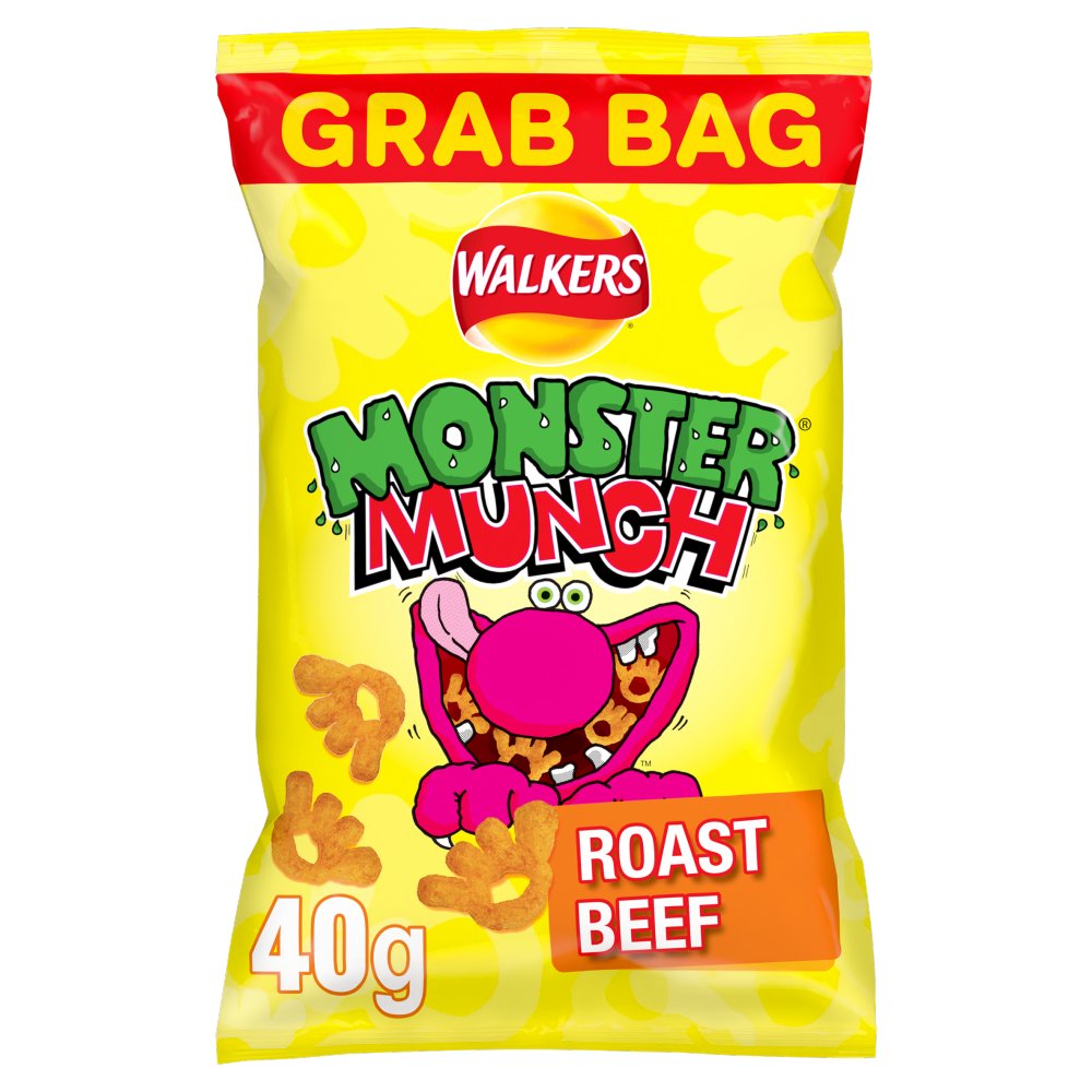 35 x Monster Munch Roast Beef - 40GM