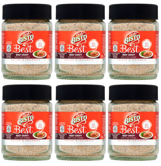 6 x Bisto Best Beef Gravy Granules 150Gm