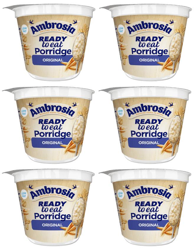 6 x Ambrosia Ready To Eat Original Porridge 210G