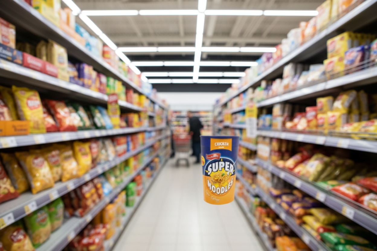 8 x Batchelors Super Noodles Pot Chicken - 75Gm