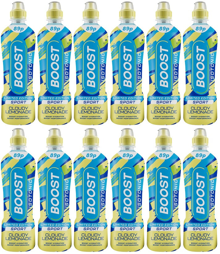 12 x Boost Sport Cloudy Lemonade - 500ML