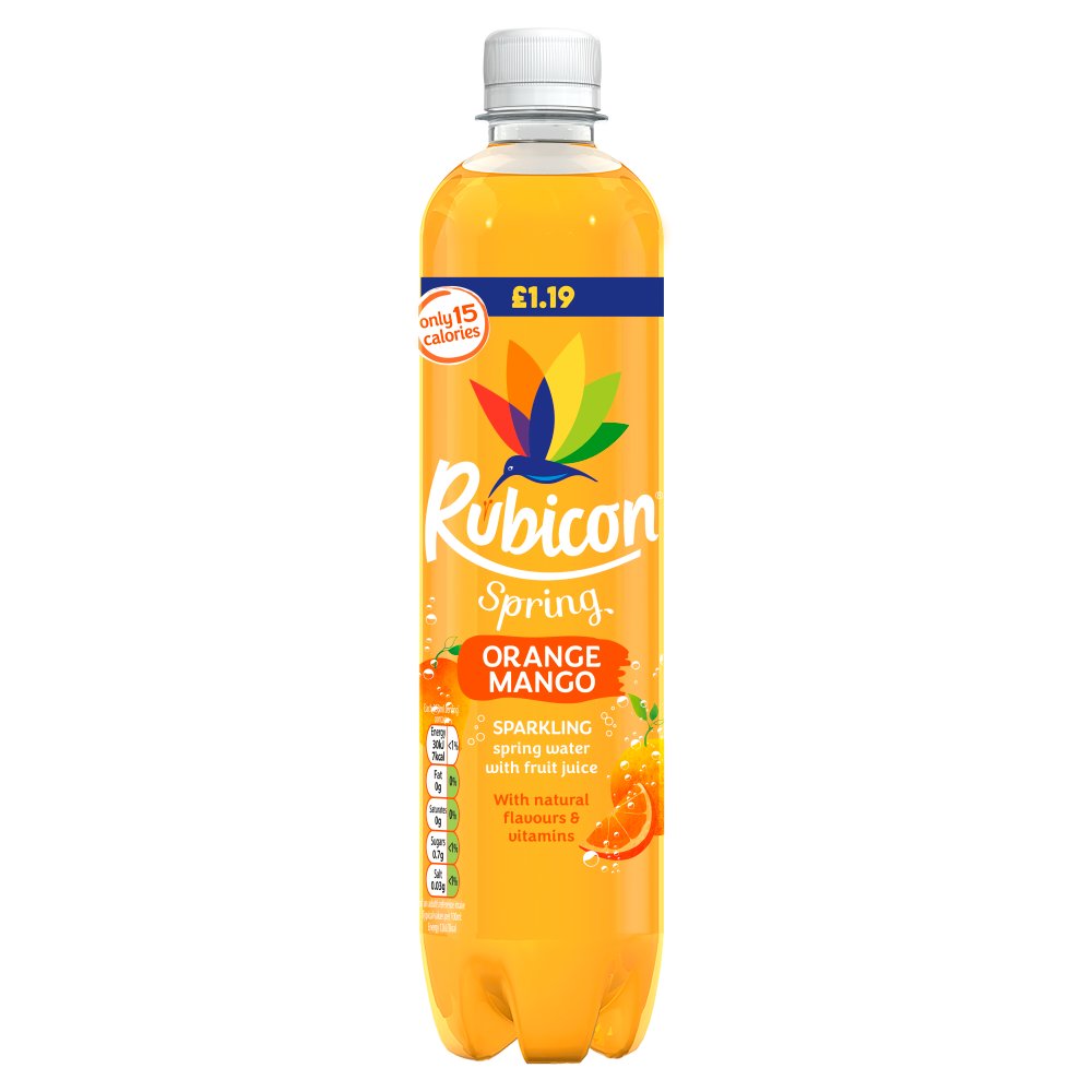 12 x Rubicon Spring Orange & Mango - 500ML