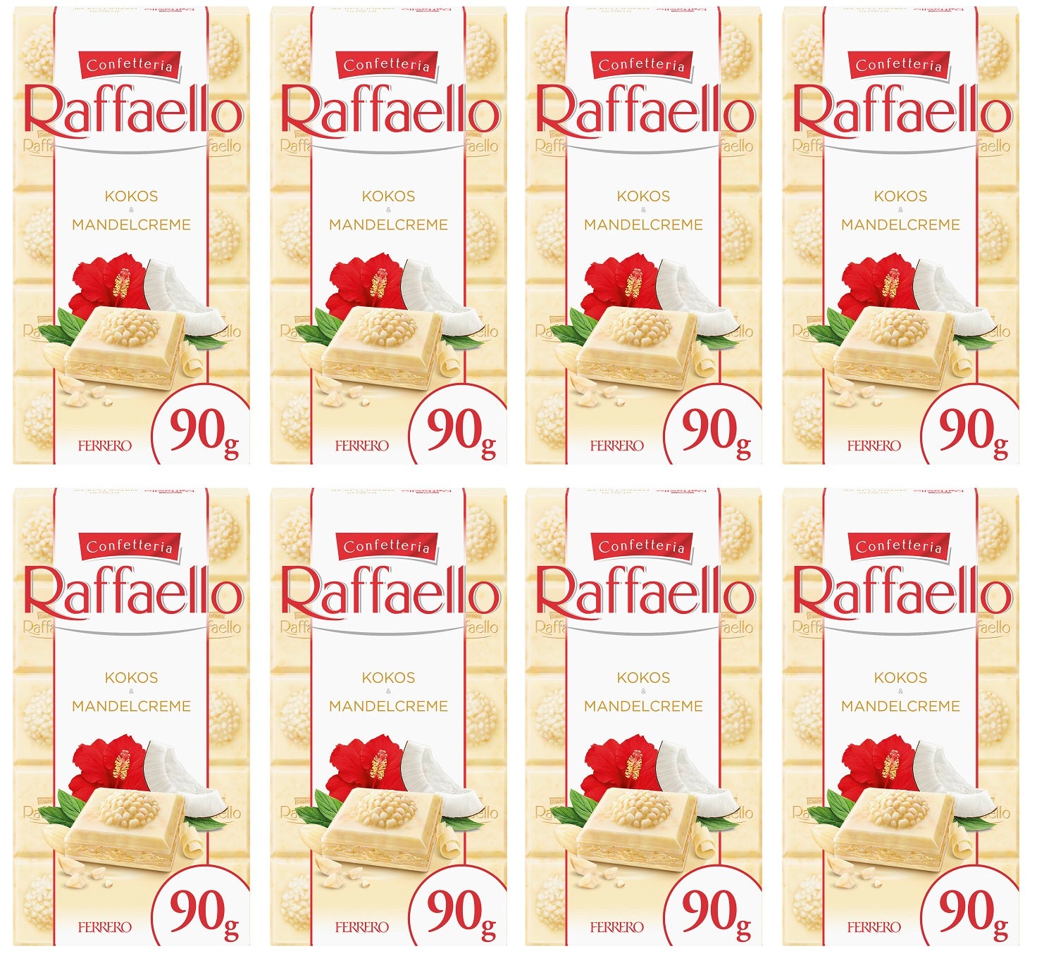 8 x Ferrero Rocher White Chocolate Hazelnut 90G